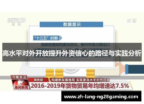 高水平对外开放提升外资信心的路径与实践分析
